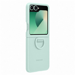 Samsung Silicone case, Galaxy Flip6, светло-зеленый - Силиконовый чехол