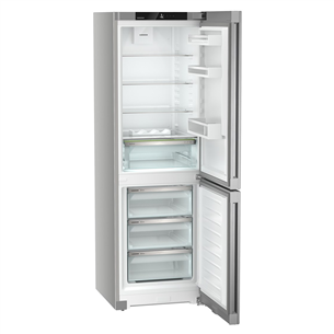 Liebherr, Pure NoFrost, 330 L, height 186 cm, silver - Refrigerator
