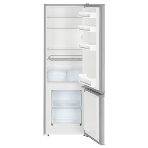 Liebherr, SmartFrost, 265 L, height 162 cm, silver - Refrigerator