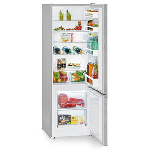 Liebherr, SmartFrost, 265 L, height 162 cm, silver - Refrigerator
