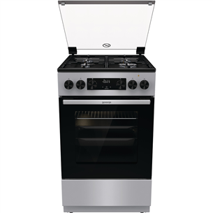 Gorenje, 70 L, width 50 cm, grey - Gas cooker with electric oven GK5C41SH