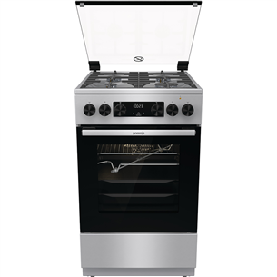 Gorenje, 70 L, width 50 cm, inox - Gas cooker with electric oven GKS5C70XF