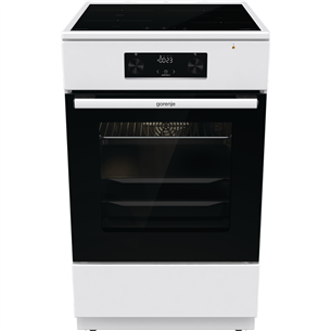 Gorenje, 70 L, width 50 cm, white - Induction cooker with electric oven GEIT5C60WPG
