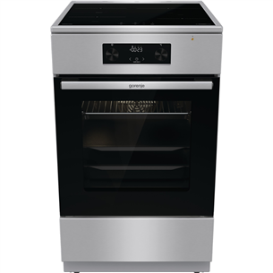 Gorenje, 70 L, width 50 cm, inox - Induction cooker with electric oven GEIT5C61XPG