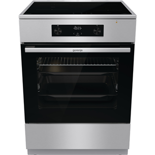 Gorenje, 71 L, width 60 cm, inox - Induction cooker with electric oven GEIT6C60XPG
