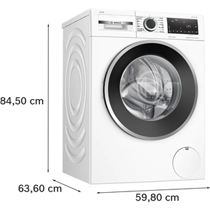 Bosch Series 6, 9 kg, depth 59 cm, 1400 rpm - Front load washing machine
