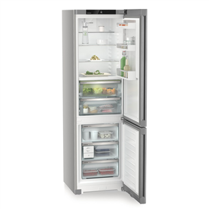 Liebherr, Plus BioFresh, NoFrost, 360 л, высота 202 см, серебристый - Холодильник