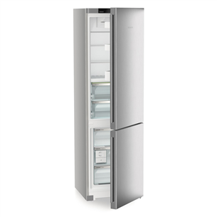 Liebherr, Plus BioFresh, NoFrost, 360 л, высота 202 см, серебристый - Холодильник