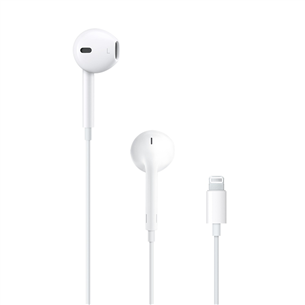 Apple EarPods, Lightning otsik, valge - Kõrvasisesed kõrvaklapid