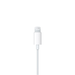 Apple EarPods, Lightning otsik, valge - Kõrvasisesed kõrvaklapid