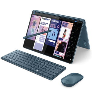 Lenovo Yoga Book 9 13IMU9, 13.3'', 2.8K, OLED, Core Ultra 7, 32 GB, 1 TB, ENG, tidal teal - Notebook