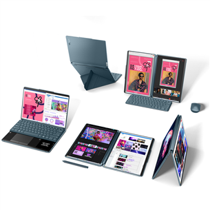 Lenovo Yoga Book 9 13IMU9, 13.3'', 2.8K, OLED, Core Ultra 7, 32 GB, 1 TB, ENG, tidal teal - Notebook