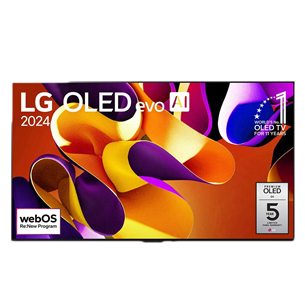 LG evo G4, 65", 4K UHD, OLED, серебристый - Телевизор OLED65G42LW.AEU