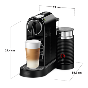 Nespresso Citiz Milk, must - Kapselkohvimasin