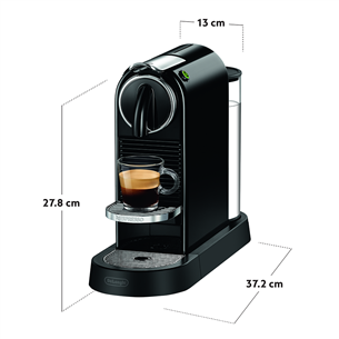 Nespresso Citiz, must - Kapselkohvimasin