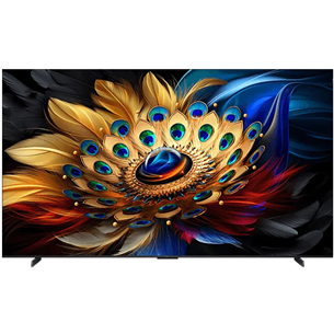 TCL C655, 98'', 4K UHD, QLED, brushed titanium metal - TV 98C655