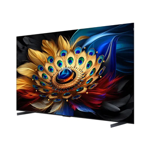 TCL C655, 98'', 4K UHD, QLED, brushed titanium metal - TV