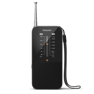 Philips TAR1509, must - Kaasaskantav raadio