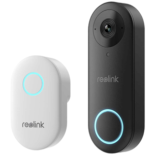 Reolink D340W, 5 МП, Wi-Fi, черный - Умный дверной звонок с камерой и звонком VDB2K02W