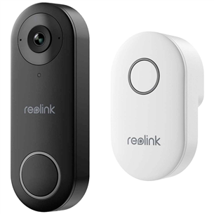 Reolink D340W, 5 МП, Wi-Fi, черный - Умный дверной звонок с камерой и звонком