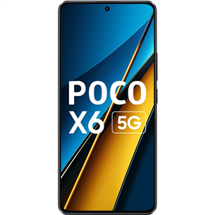 POCO X6, 6,67'', 8 GB, 5G, must - Nutitelefon