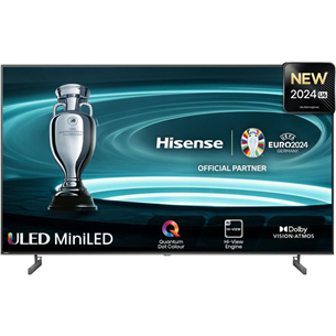 Hisense U6NQ, 75'', 4K UHD, Mini LED, must - Teler 75U6NQ