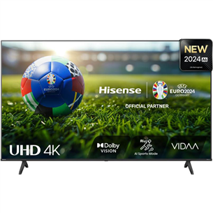 Hisense A6N, 43'', 4K UHD, LED LCD, must - Teler