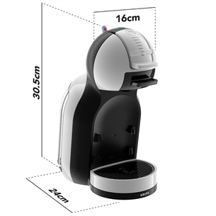 Krups NESCAFÉ® Dolce Gusto® Mini Me, hall/must - Kapselkohvimasin