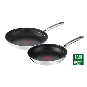 Tefal Duetto+, 24/28 cm, 2 pc set, stainless steel - Frypan set