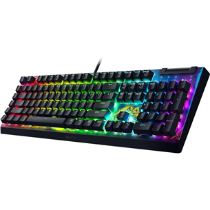 Razer BlackWidow V4 X Fortnite Ediiton, Yellow Switch, механическая, US, черный - Клавиатура