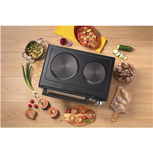 Gorenje, 30 L, 3200 W, black - Mini oven with 2 hotplates