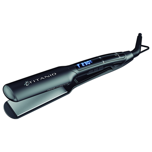 GA.MA X Wide Digital Titanio 4D, black - Hair straightener GI3036