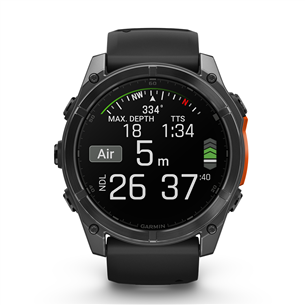 Garmin Fenix 8, 51 mm, tumehall - Spordikell