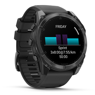 Garmin Fenix 8, 51 mm, tumehall - Spordikell