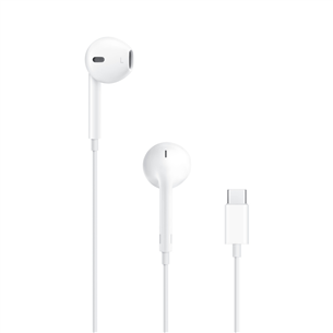 Apple EarPods, USB-C, белый - Внутриканальные наушники MYQY3ZM/A