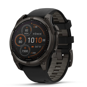 Garmin Fenix 8 Sapphire Solar, 47 мм, темно-серый - Спортивные часы 010-02906-11