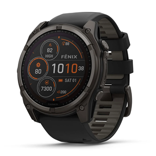 Garmin Fenix 8 Sapphire Solar, 51 мм, темно-серый - Спортивные часы 010-02907-11