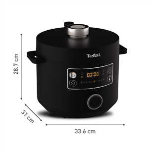 Tefal Turbo Cusine, 1090 W, black - Pressure and Multicooker