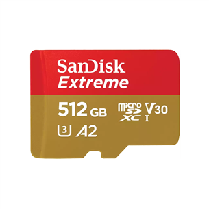 SanDisk Extreme microSDXC UHS-I CARD, 512 GB - Mälukaart