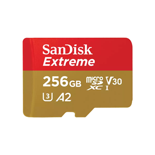 SanDisk Extreme microSDXC UHS-I CARD, 256 GB - Memory card