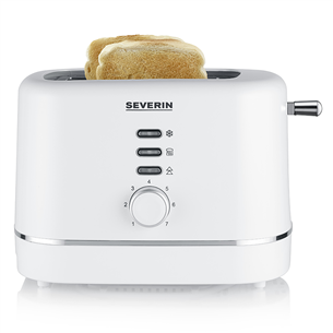 Severin, 850 W, white - Toaster AT4324