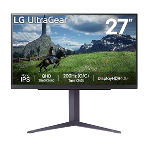 LG UltraGear 27GS85Q, 27'', Nano IPS, QHD, 180 Hz, must - Monitor 27GS85Q-B