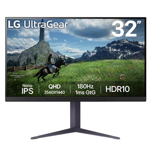 LG UltraGear GS85Q, 32'', QHD, Nano IPS, 180 Hz, must - Monitor