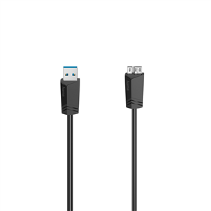 Hama Micro-USB Cable, 5 Gbit/s, 1,5 m, must - Kaabel 00200627