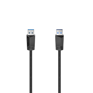 Hama USB-A cable, 5 Гбит/с, 1,5 м, черный - Кабель