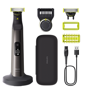 Philips OneBlade Pro 360 Nägu + keha, tumehall - Hübriidraseerija QP6652/61