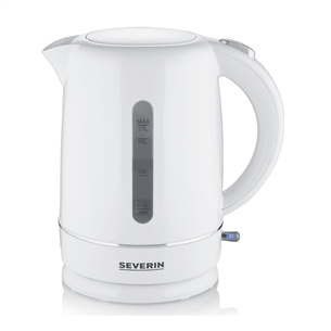 Severin, 1.7 L, 2200 W, valge - Veekeetja