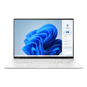 Asus Zenbook S 16 OLED, 16'', 3K, 120 Hz, OLED, Ryzen AI 9, 24 GB, 1 TB, valge - Sülearvuti UM5606WA-RK217W