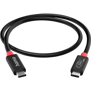 Hama USB-C/USB-C, USB 4.0, 20 Gbit/s, 5 A, 240 W, 2 m - Laadimiskaabel