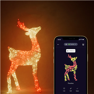 Twinkly Reindeers Stag, RGB, прозрачный - Декоративная светодиодная лампа